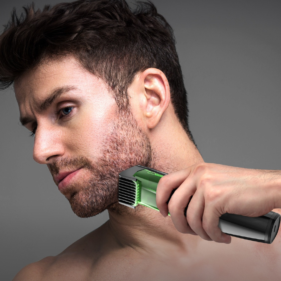 TrimVac™ Pro – Baardtrimmer met Ingebouwd Vacuümsysteem