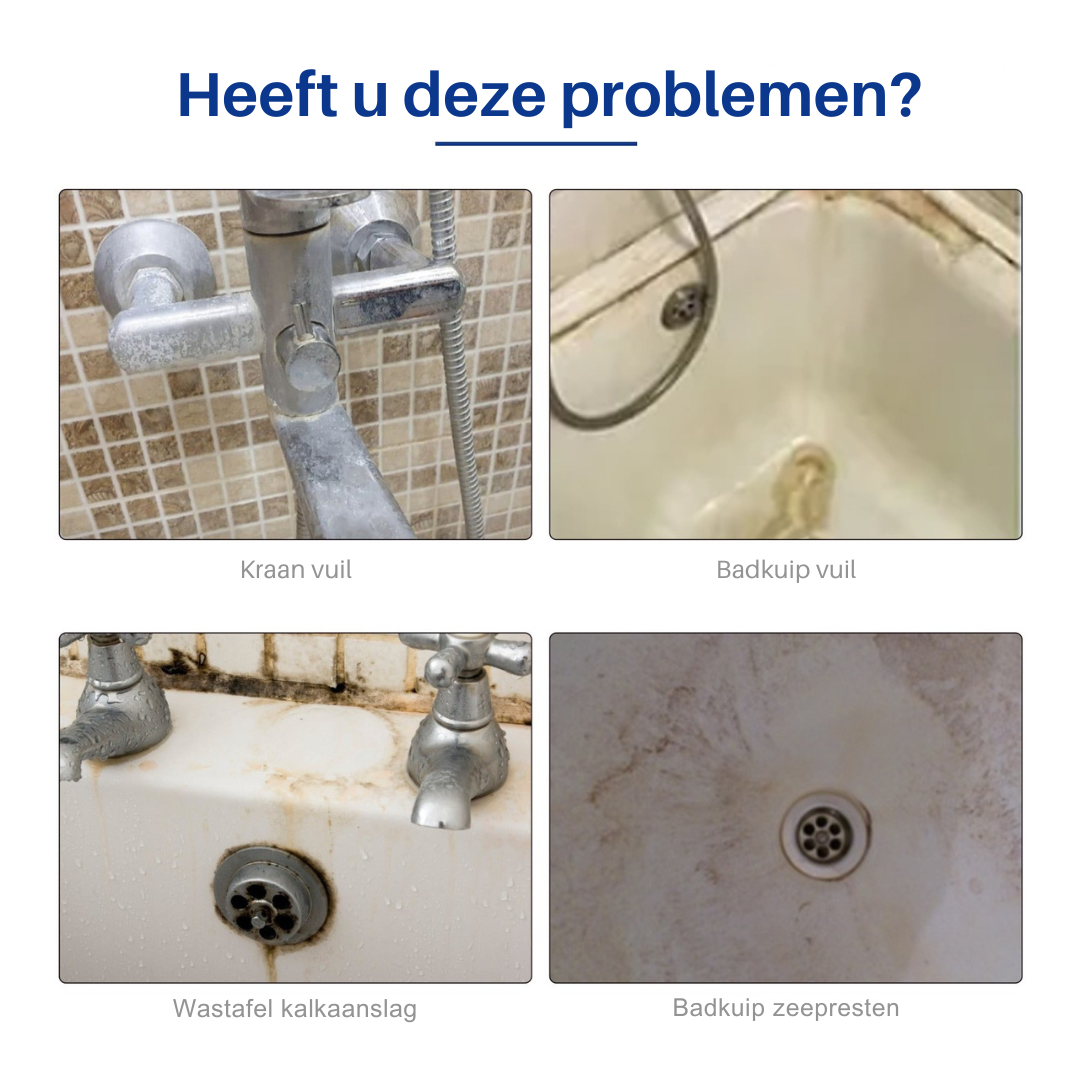 BathFoam™ DeepClean – Schuimreiniger voor Tegels, Glas & Kranen