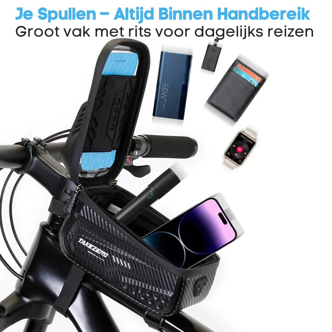 RideGuard™ Pro – Waterdichte Telefoontas voor Fiets met Touchscreen