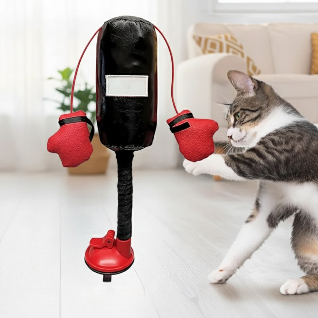 PawPunch™ Pro – Interactieve Mini Bokszak voor Katten