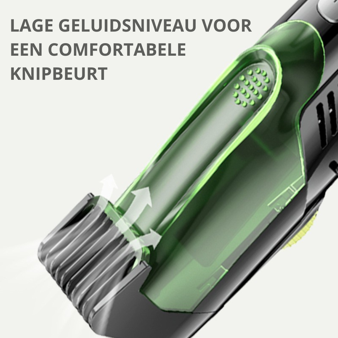 TrimVac™ Pro – Baardtrimmer met Ingebouwd Vacuümsysteem