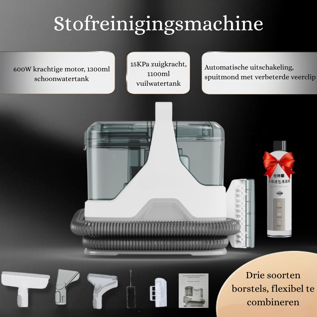 HydroVac™ Max – Spray & Zuigreiniger voor Meubels & Tapijt