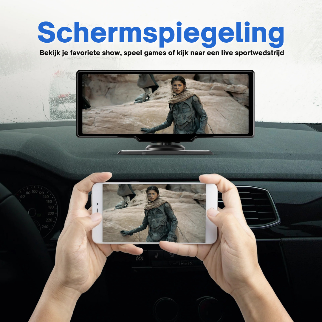 DriveView™ Pro – Draadloze CarPlay & Android Auto Tablet