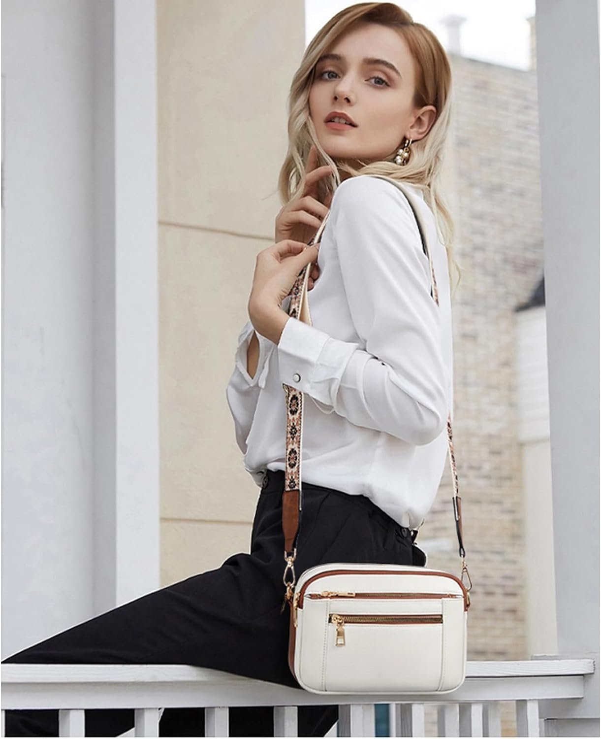 Frondo Quilted Crossbody Schoudertas