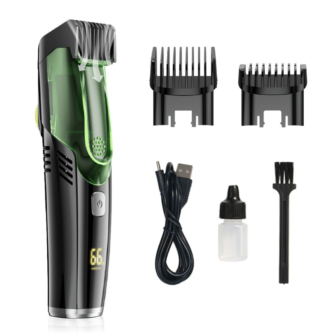 TrimVac™ Pro – Baardtrimmer met Ingebouwd Vacuümsysteem