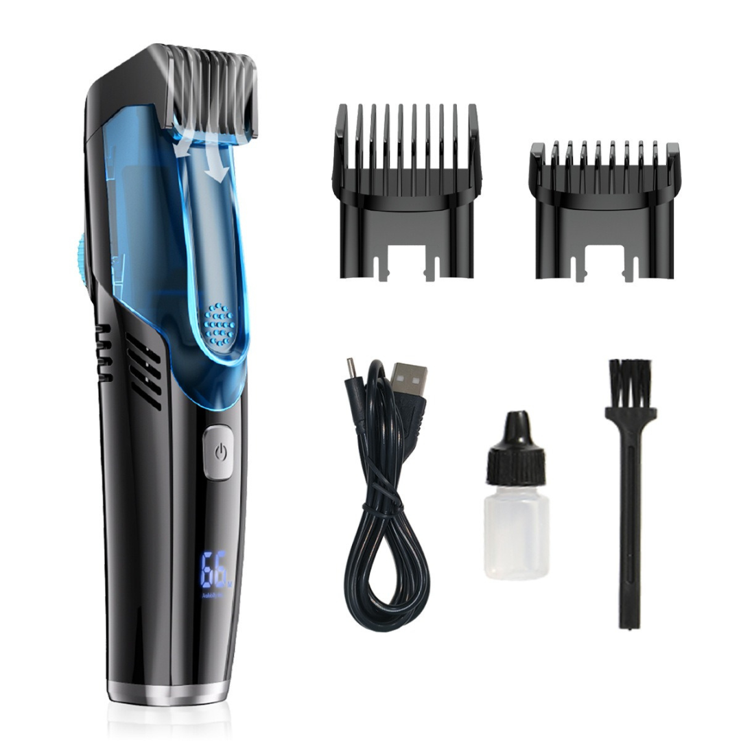 TrimVac™ Pro – Baardtrimmer met Ingebouwd Vacuümsysteem