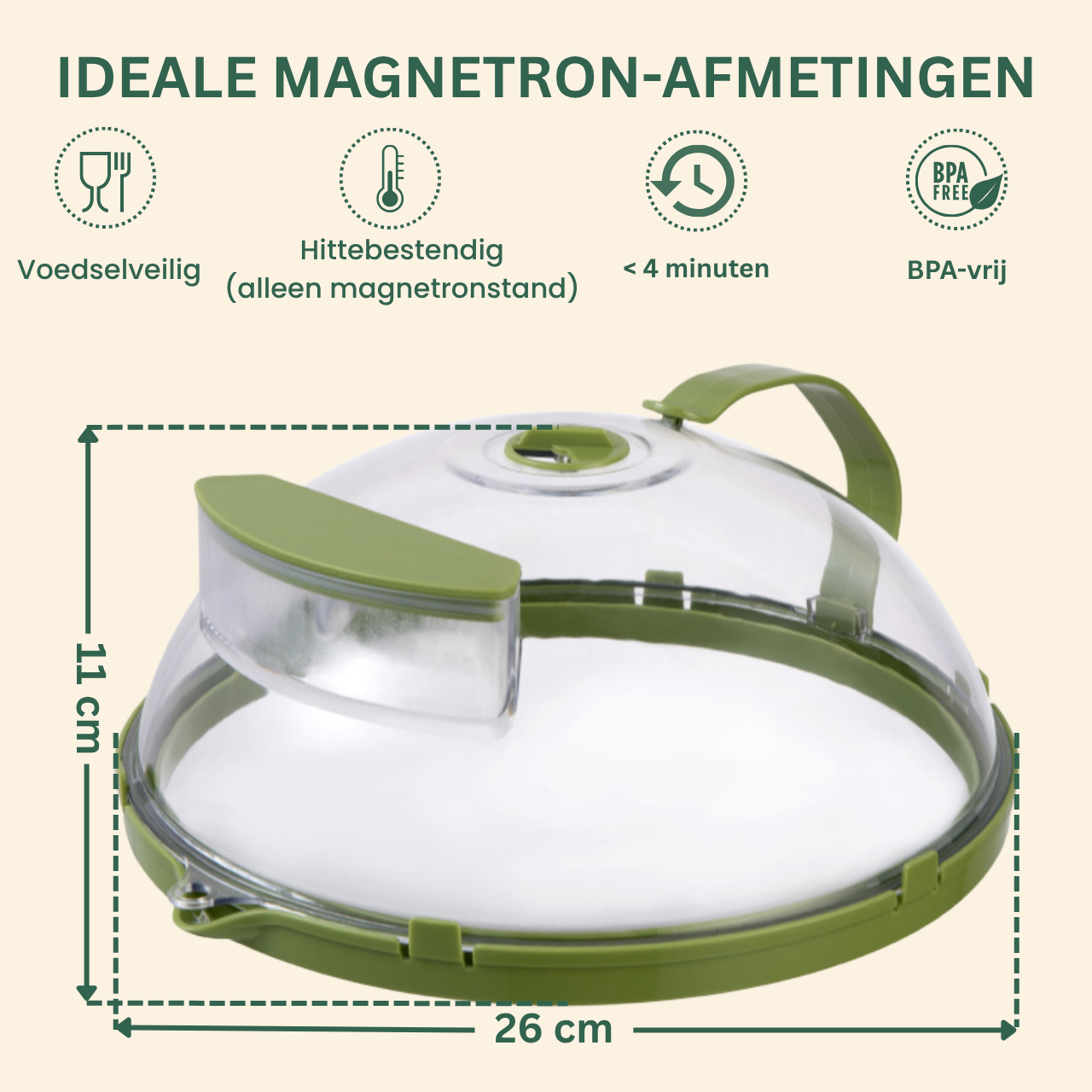 Frondo CleanWave™ HydraShield Magnetrondeksel 26 cm