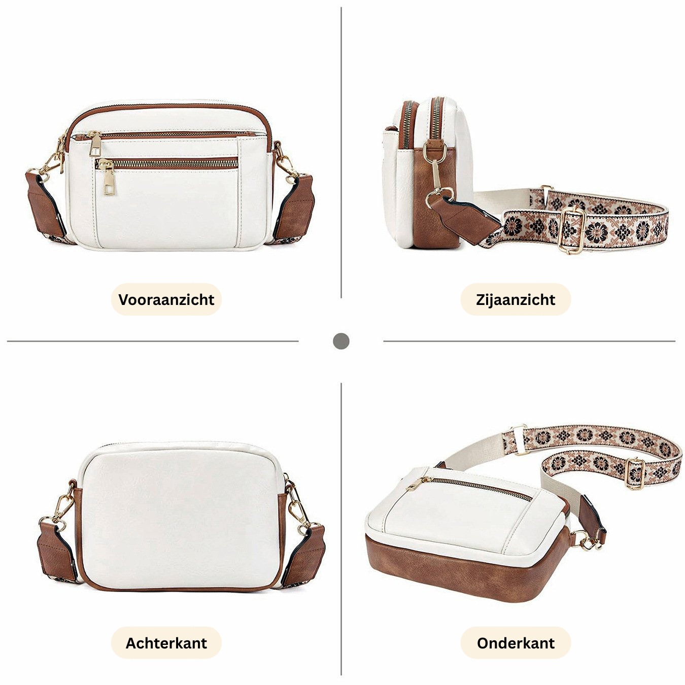 Frondo Quilted Crossbody Schoudertas