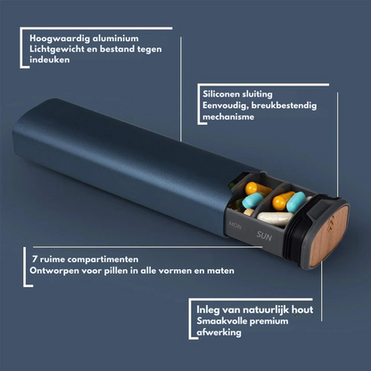 PillEase™ Week – 7-Dagen Organizer voor Medicatie & Supplementen