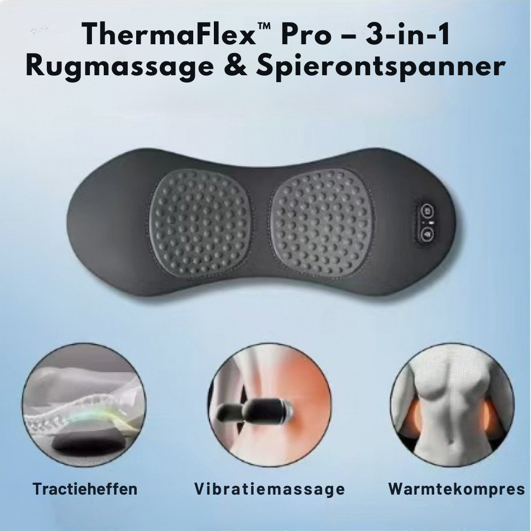 ThermaFlex™ Pro – 3-in-1 Rugmassage & Spierontspanner