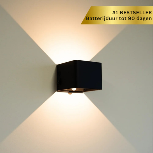GlowBox™ Max – Strakke & Sfeervolle Draadloze Wandlamp
