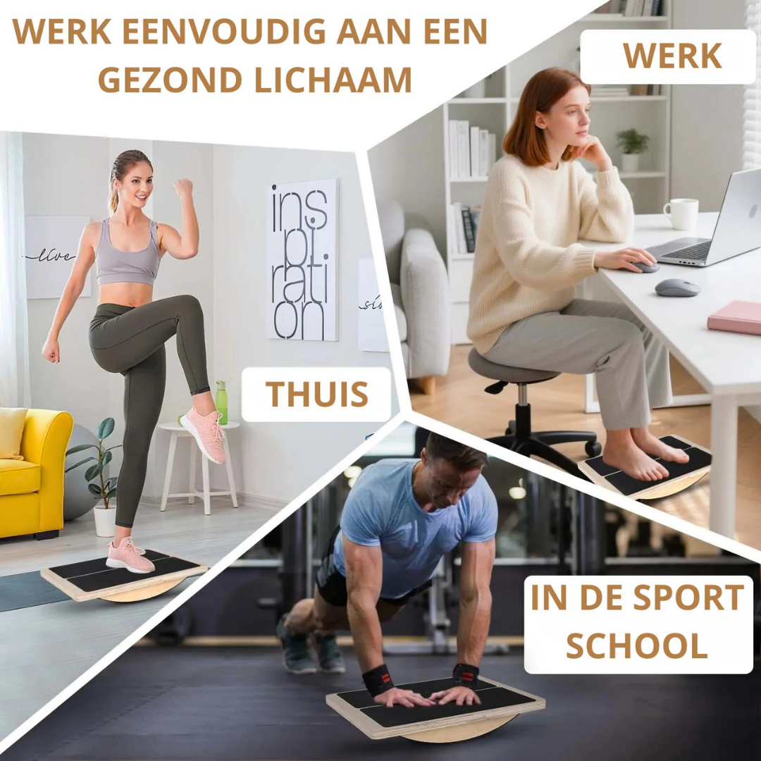 BalanceFlex™ Pro – Dual Yoga Board voor Evenwicht & Core Training