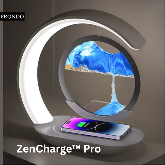 ZenCharge™ Pro – Draadloze Oplader met Rustgevend Zanddesign