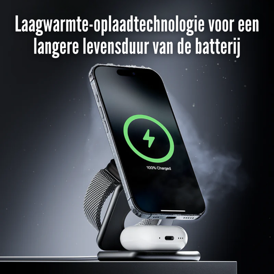 ChargeStand™ Pro – Snelle & Draadloze Oplaadstandaard