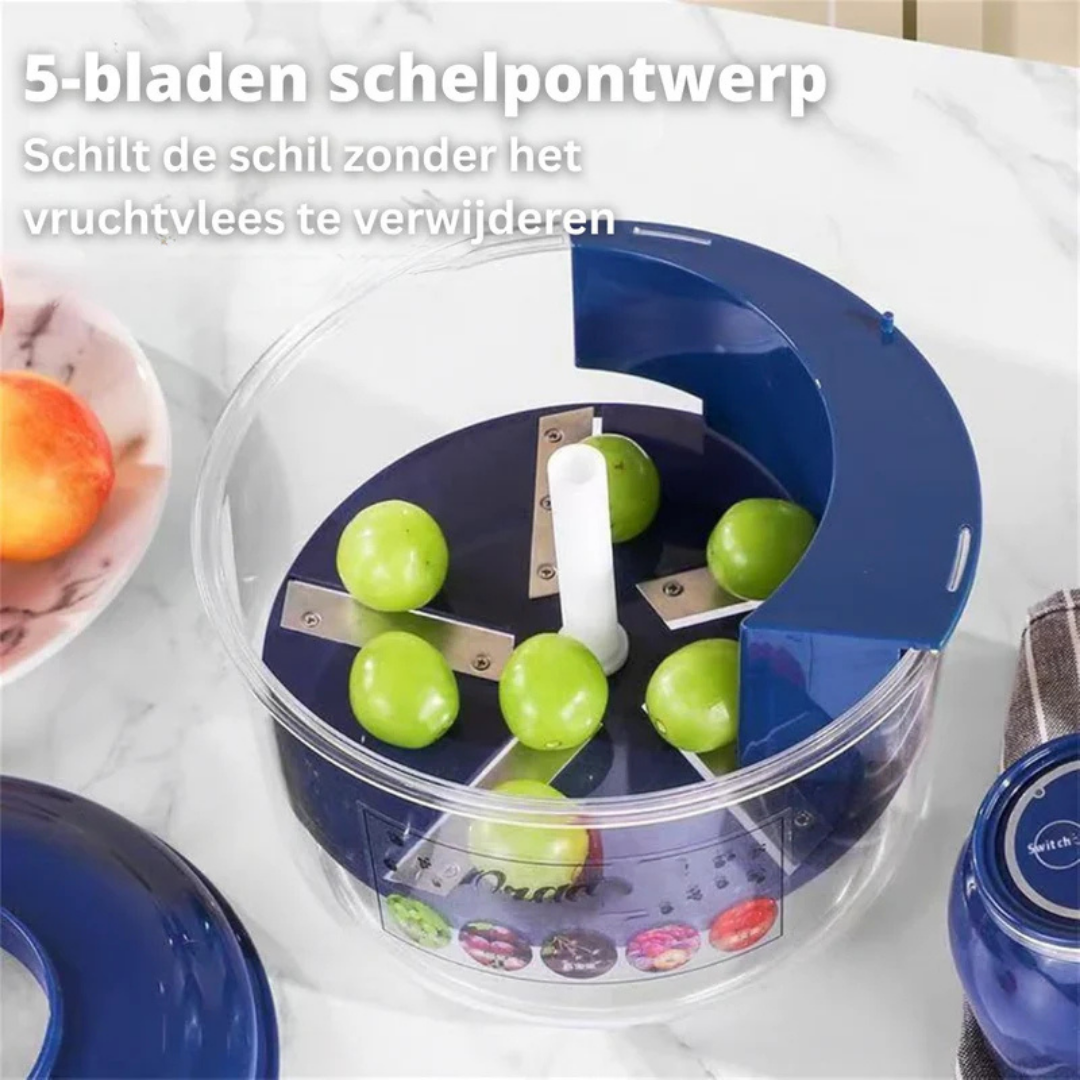PeelEase™ Pro – 2-in-1 Groente- & Fruitschiller met Roterend Mes