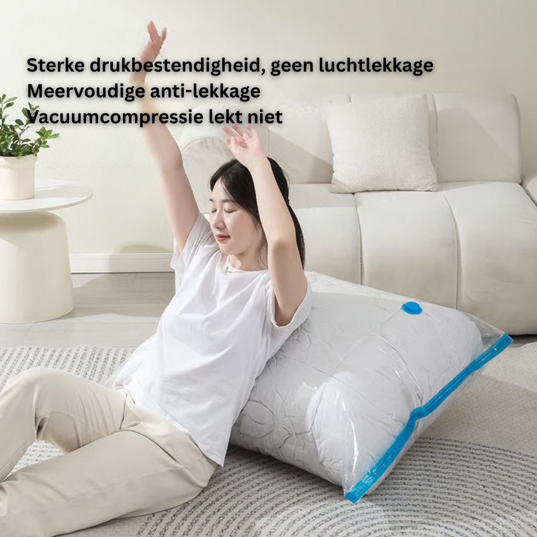 PackEase™ Pro – Vacuüm Opbergzakken met Elektrische USB Pomp (9-delig)