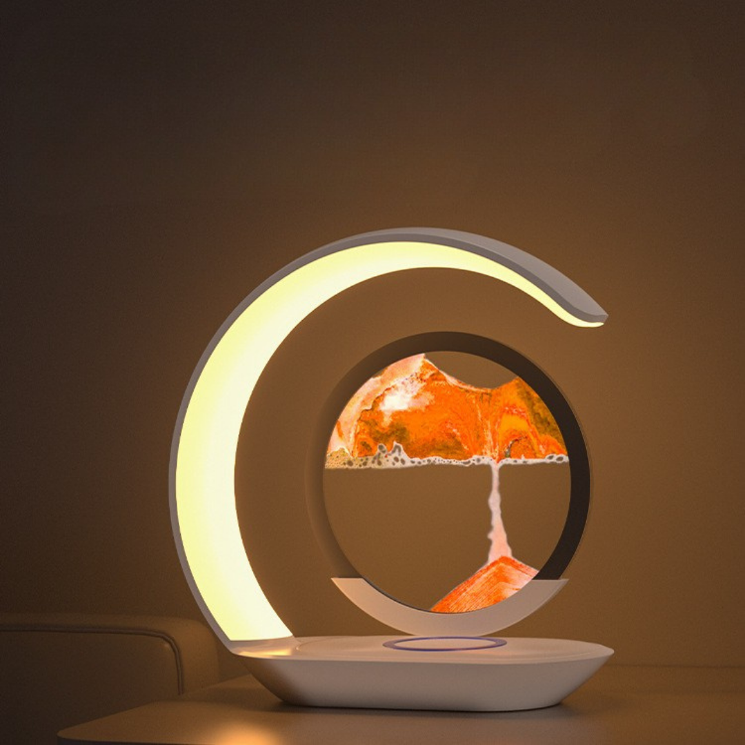 ZenCharge™ Pro – Draadloze Oplader met Rustgevend Zanddesign