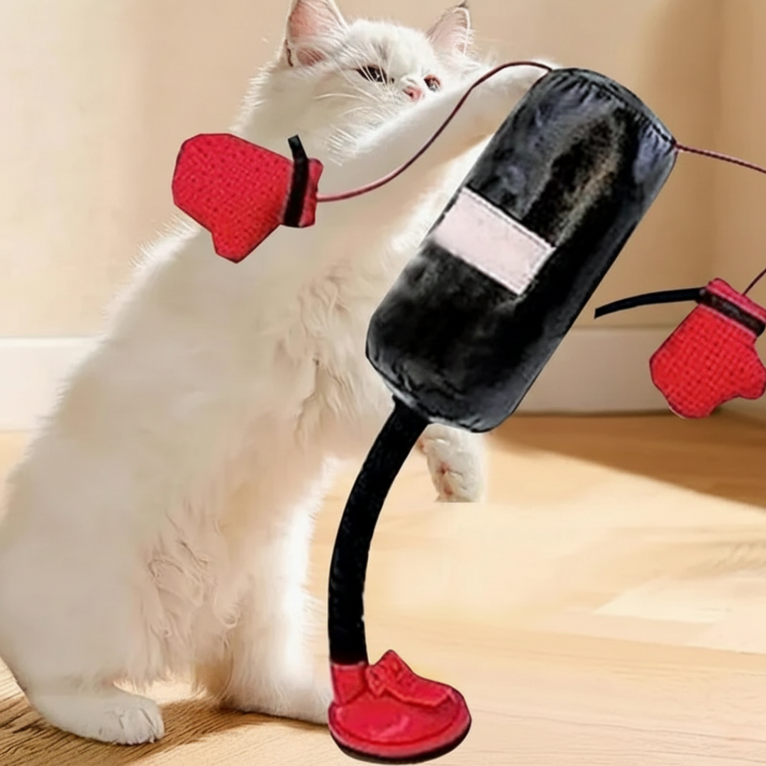 PawPunch™ Pro – Interactieve Mini Bokszak voor Katten