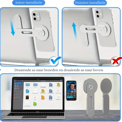 SnapMount™ Max – Draaibare Magnetische Houder voor Multitasking