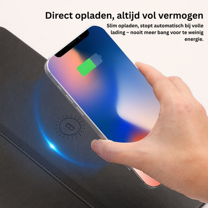 WorkMat™ Max – Premium Bureaulegger met Wireless Charging