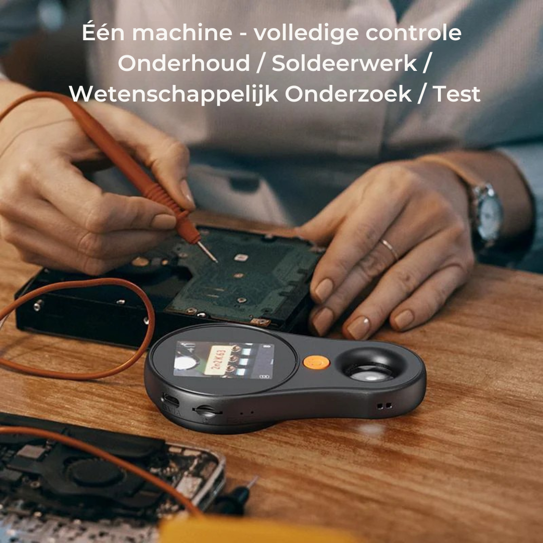 MicroView™ Pro – Draagbare Digitale Microscoop met LED-Verlichting