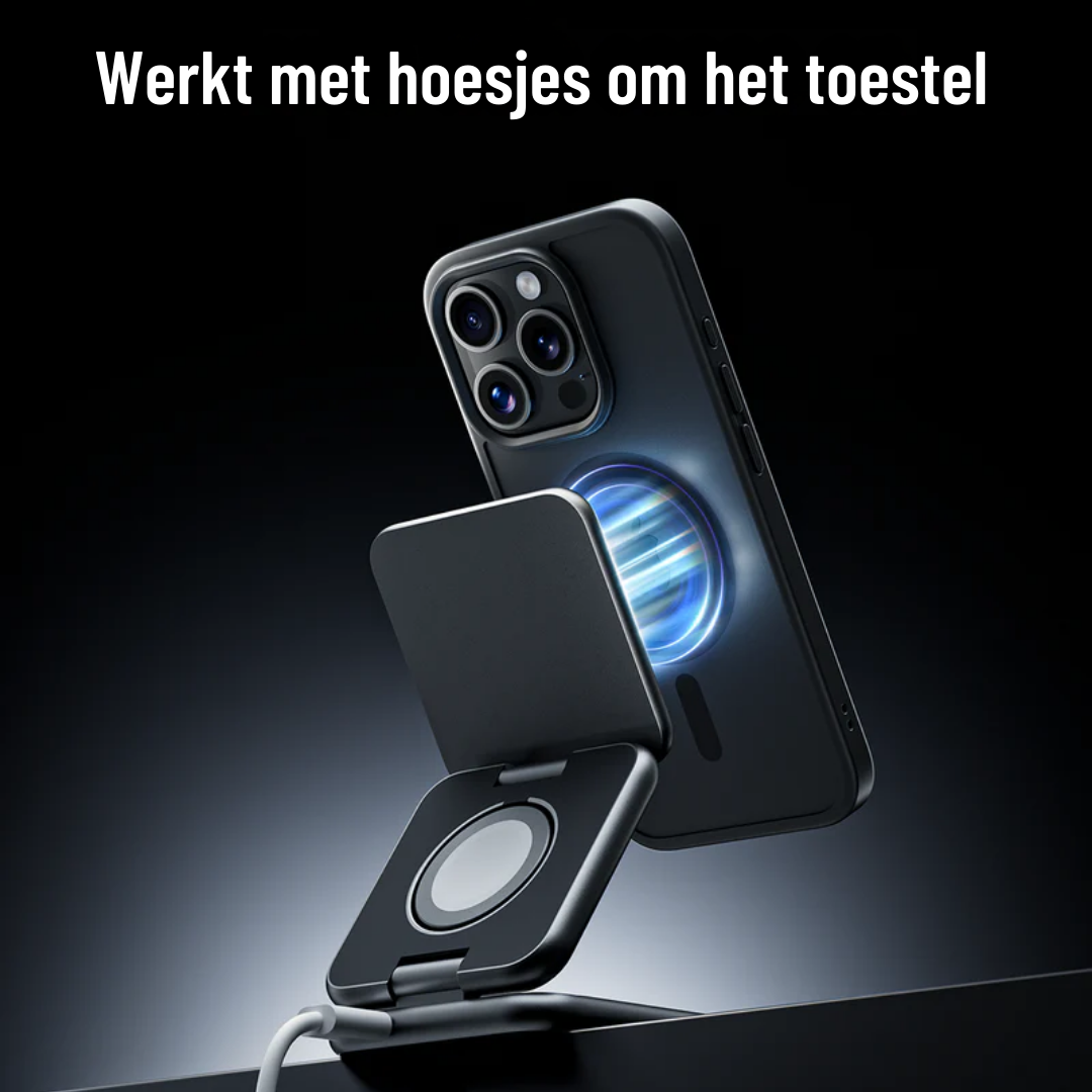 ChargeStand™ Pro – Snelle & Draadloze Oplaadstandaard