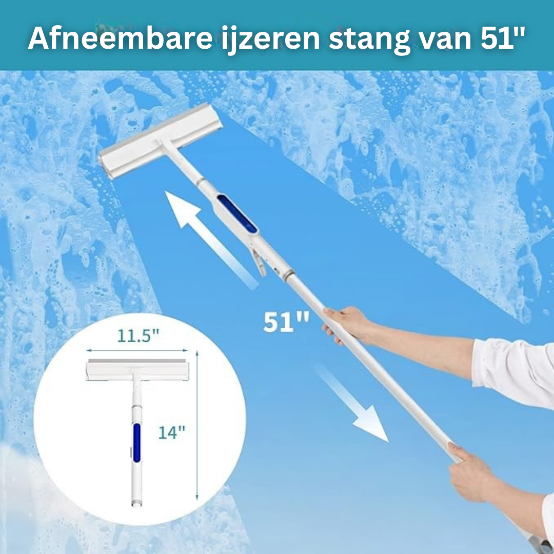 ClearView™ Pro – Draadloze Raamreiniger met Sproeifunctie