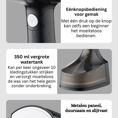 SteamEase™ Pro – Krachtige Kledingstomer voor Kreukvrije Outfits