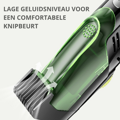 TrimVac™ Pro – Baardtrimmer met Ingebouwd Vacuümsysteem