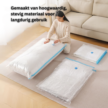 PackEase™ Pro – Vacuüm Opbergzakken met Elektrische USB Pomp (9-delig)