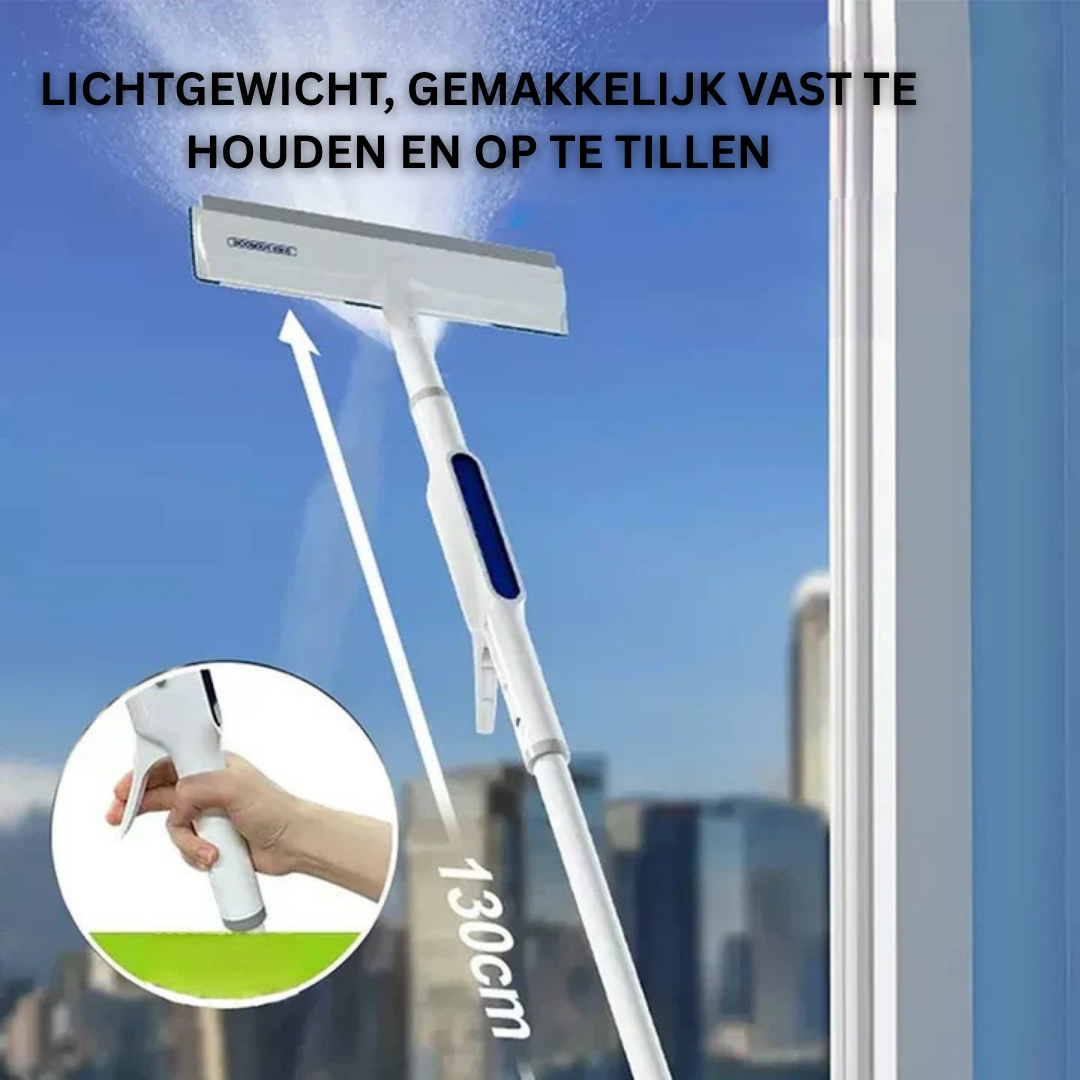 ClearView™ Pro – Draadloze Raamreiniger met Sproeifunctie