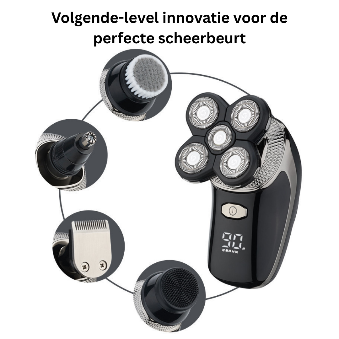 SmoothDome™ Pro – 5D Hoofd- & Gezichtsscheerapparaat