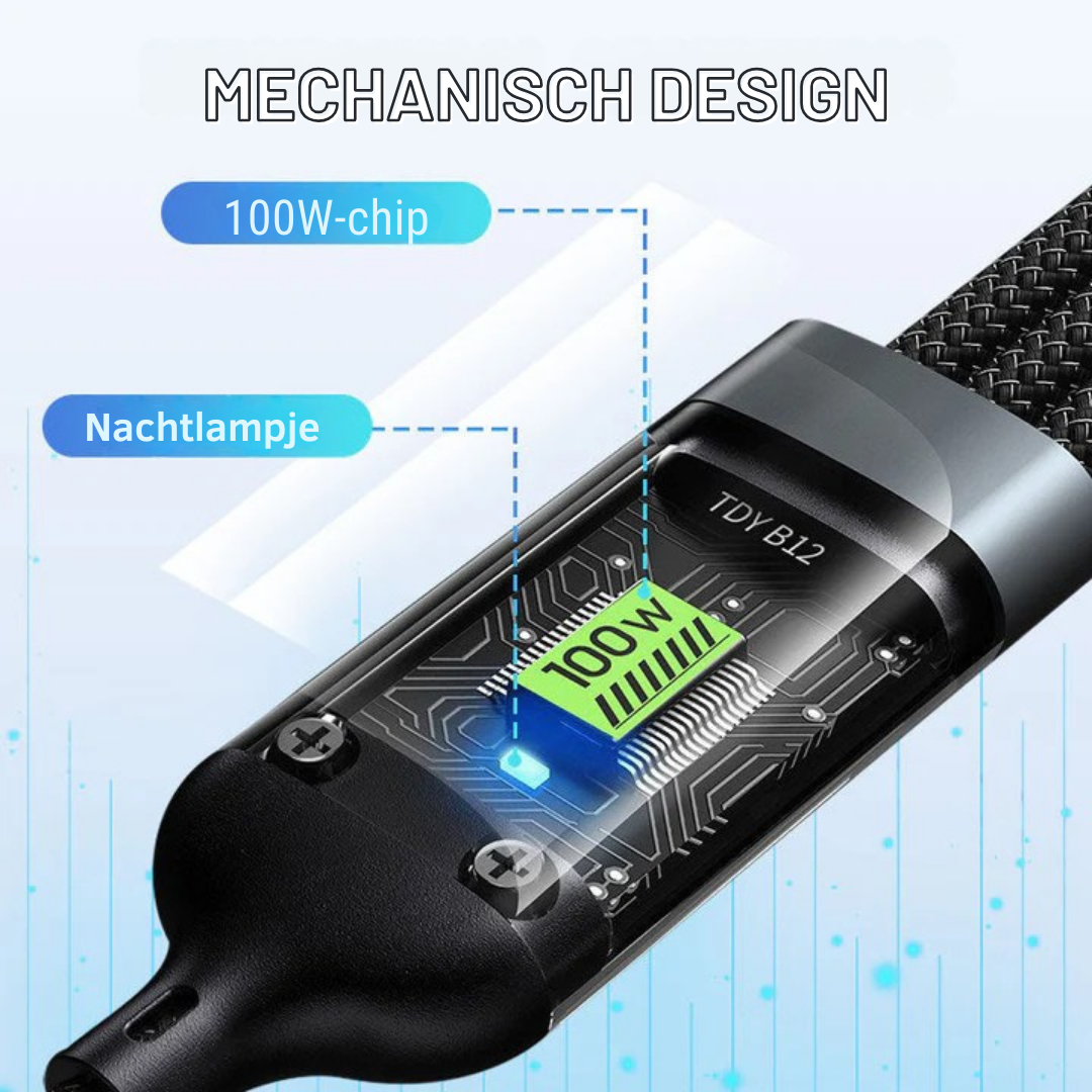 PowerLink™ Pro – Snellaad & Duurzame Oplaadkabel