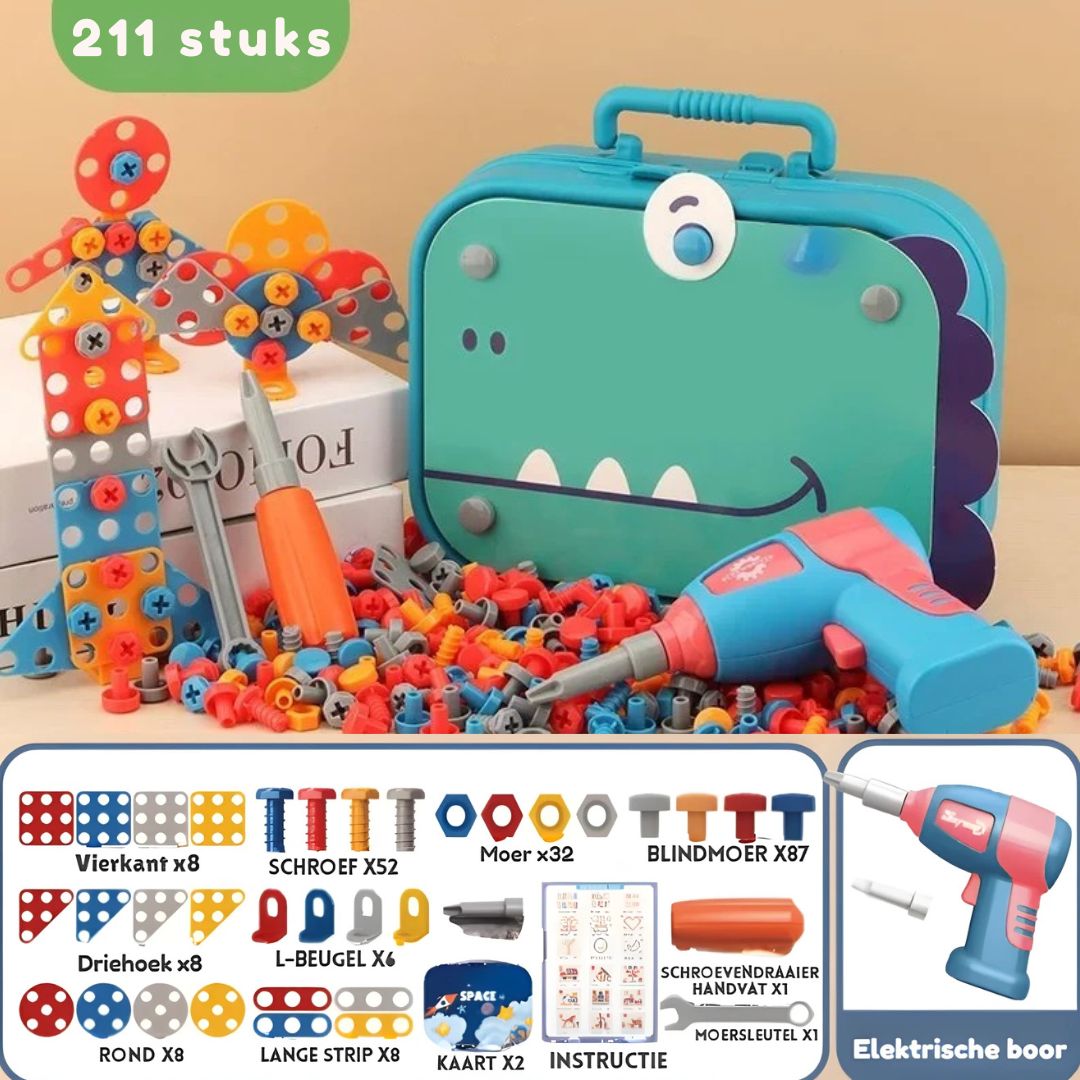 TinyTools™ Box – Montessori DIY Gereedschapskist voor Kinderen