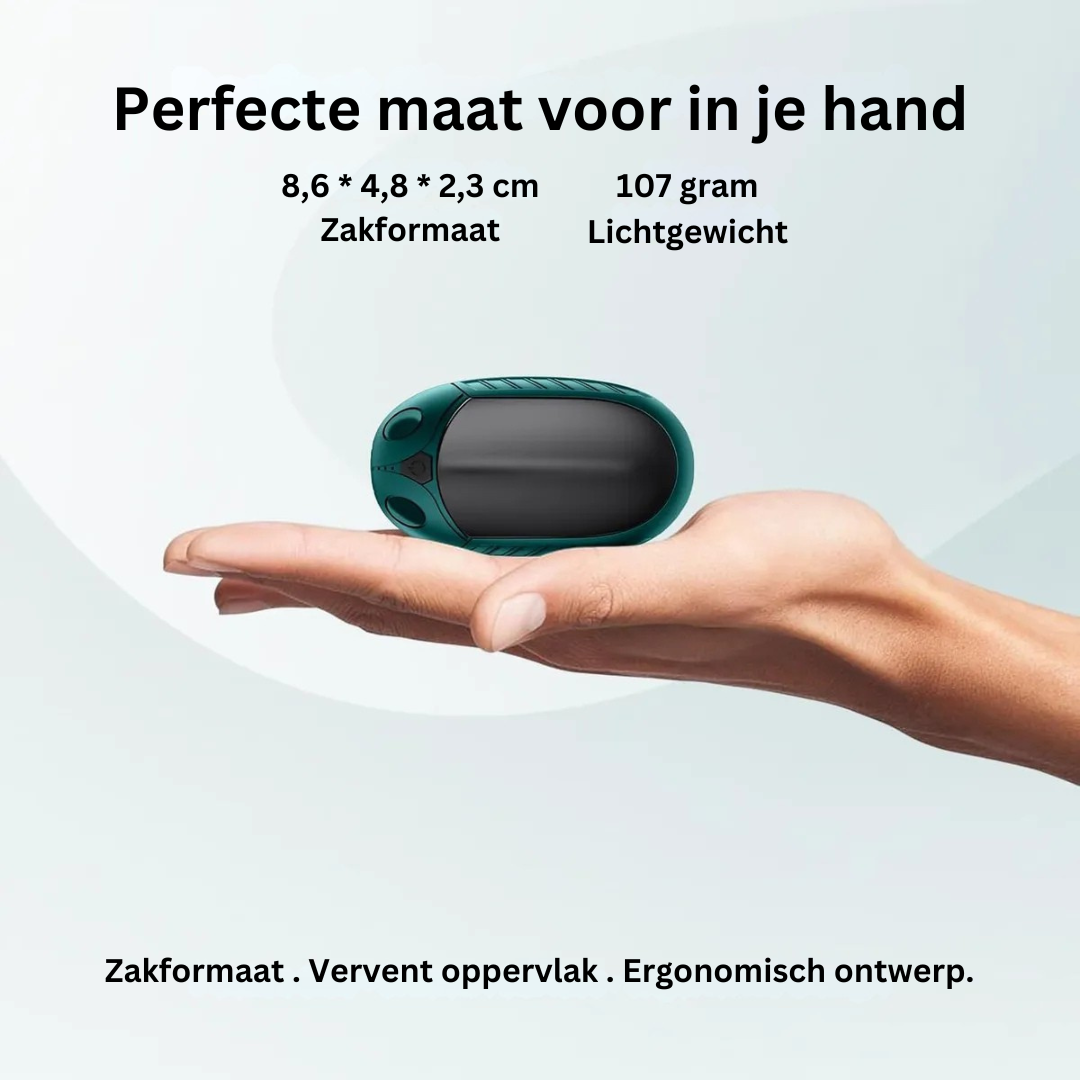 PalmGlow™ Pro – Instant Handverwarmer voor Koude Dagen & Reizen