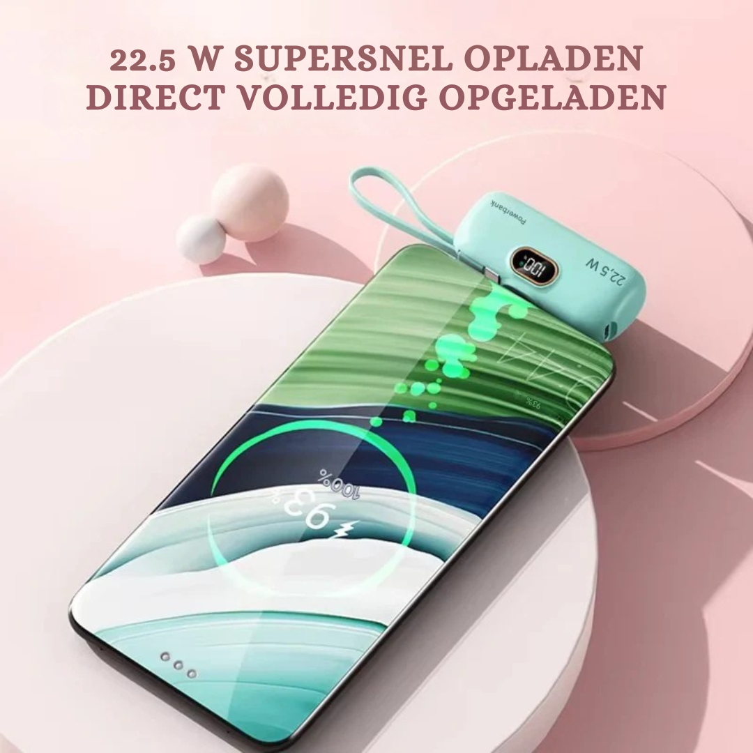 VoltGo™ Max – Compacte & Krachtige Oplader voor Onderweg