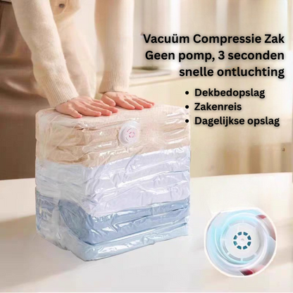 PackEase™ Pro – Vacuüm Opbergzakken met Elektrische USB Pomp (9-delig)
