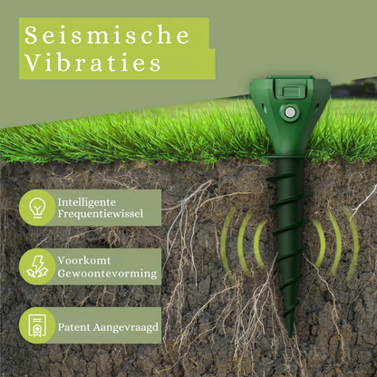 MoleGuard™ Pro – Zonne-energie Anti-Mollen Apparaat met Trillingen