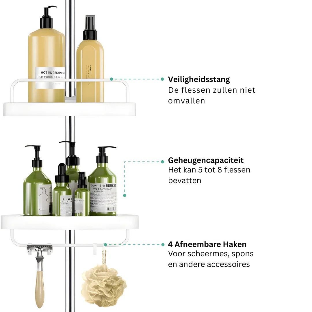 AdjustiRack™ Max – Ruimtebesparend & Duurzaam Rek met Verstelbare Lengte