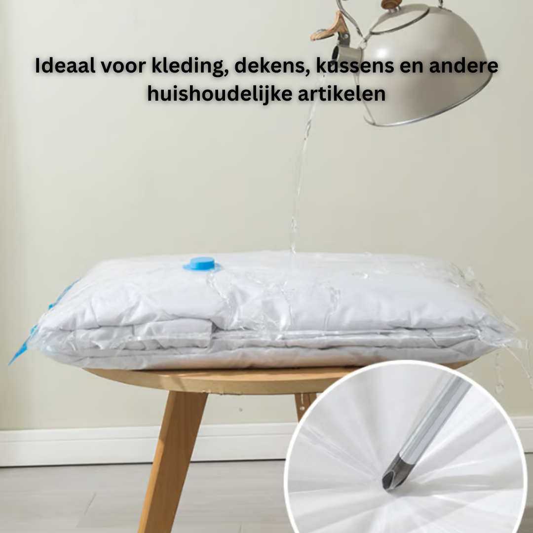 PackEase™ Pro – Vacuüm Opbergzakken met Elektrische USB Pomp (9-delig)