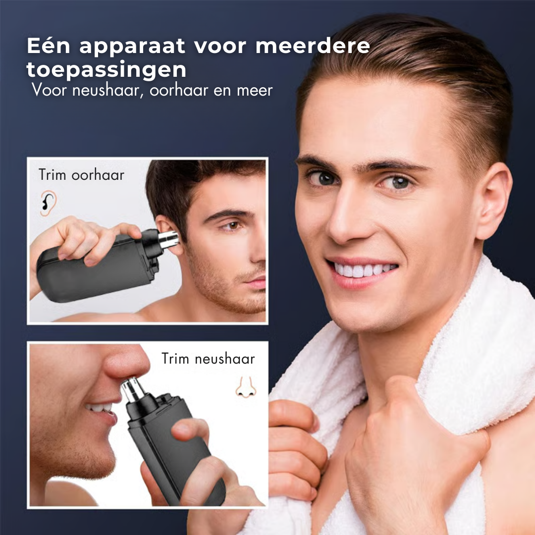 TrimNose™ Pro – Veilige & Pijnloze Neus- en Oortrimmer