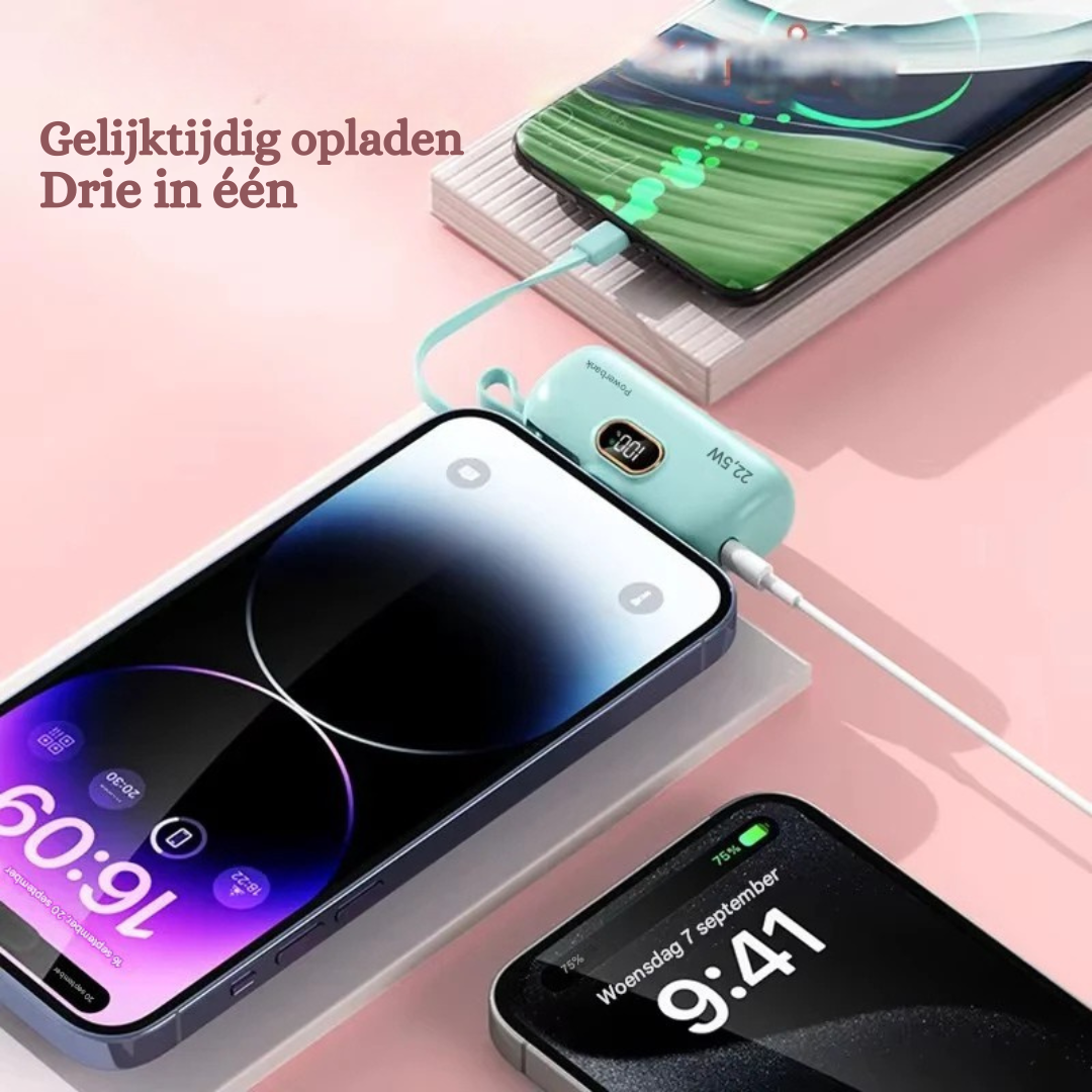 VoltGo™ Max – Compacte & Krachtige Oplader voor Onderweg