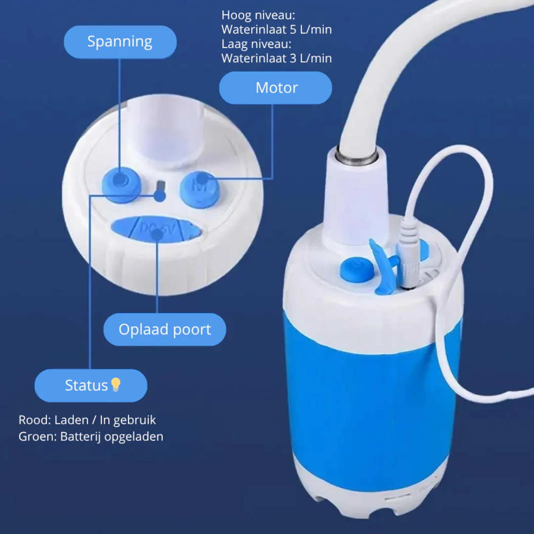 FlowMate™ Lite – Portable Douchekop voor Buiten & Onderweg