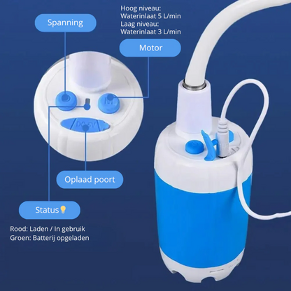 FlowMate™ Lite – Portable Douchekop voor Buiten & Onderweg