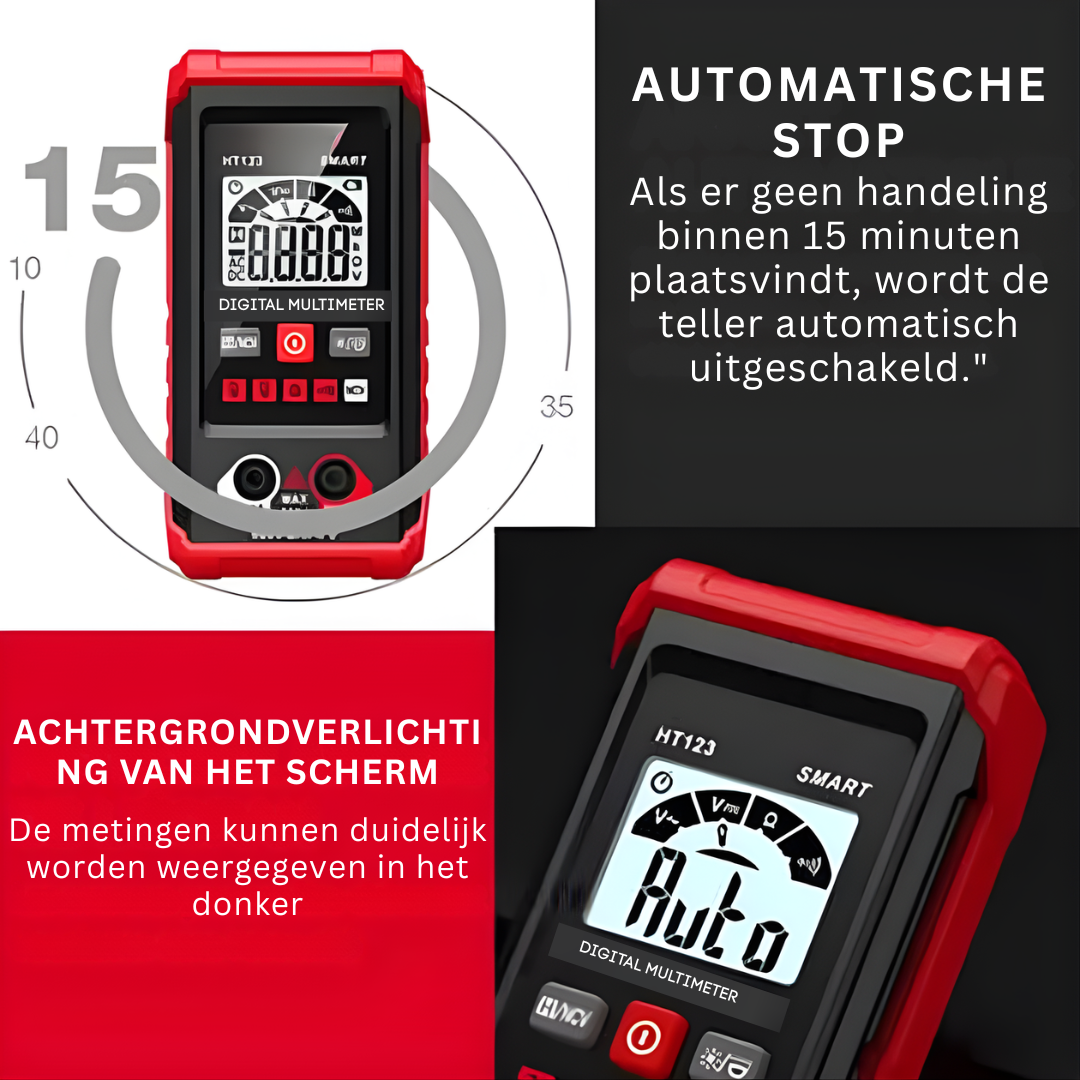 VoltSense™ Pro – Digitale Multimeter voor Spanning, Stroom & Weerstand