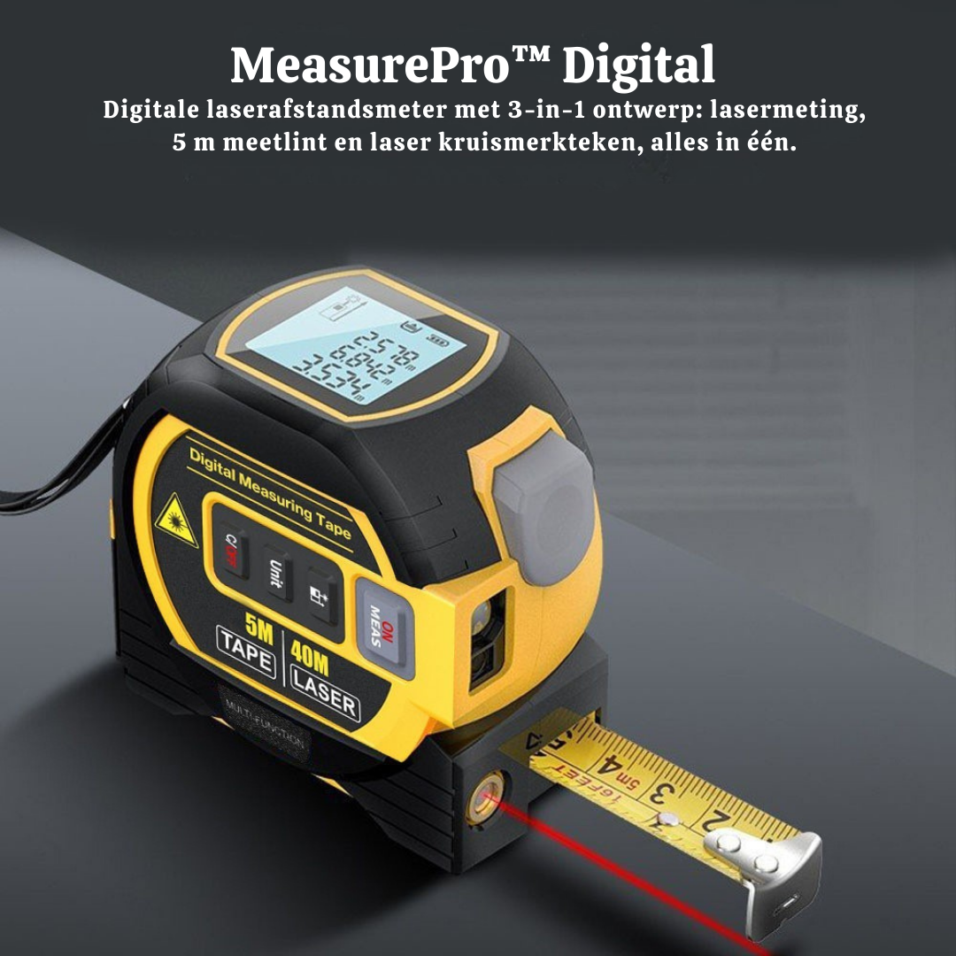 MeasurePro™ Digital – Digitale Rolmaat met LCD Display