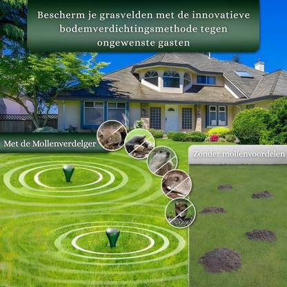 MoleGuard™ Pro – Zonne-energie Anti-Mollen Apparaat met Trillingen
