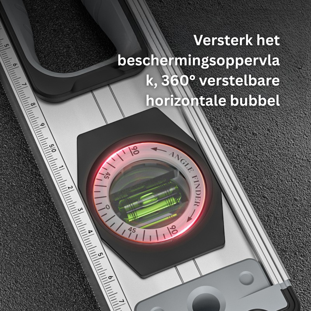BuildSense™ Pro – LCD Waterpas voor Precisie & Perfecte Uitlijning