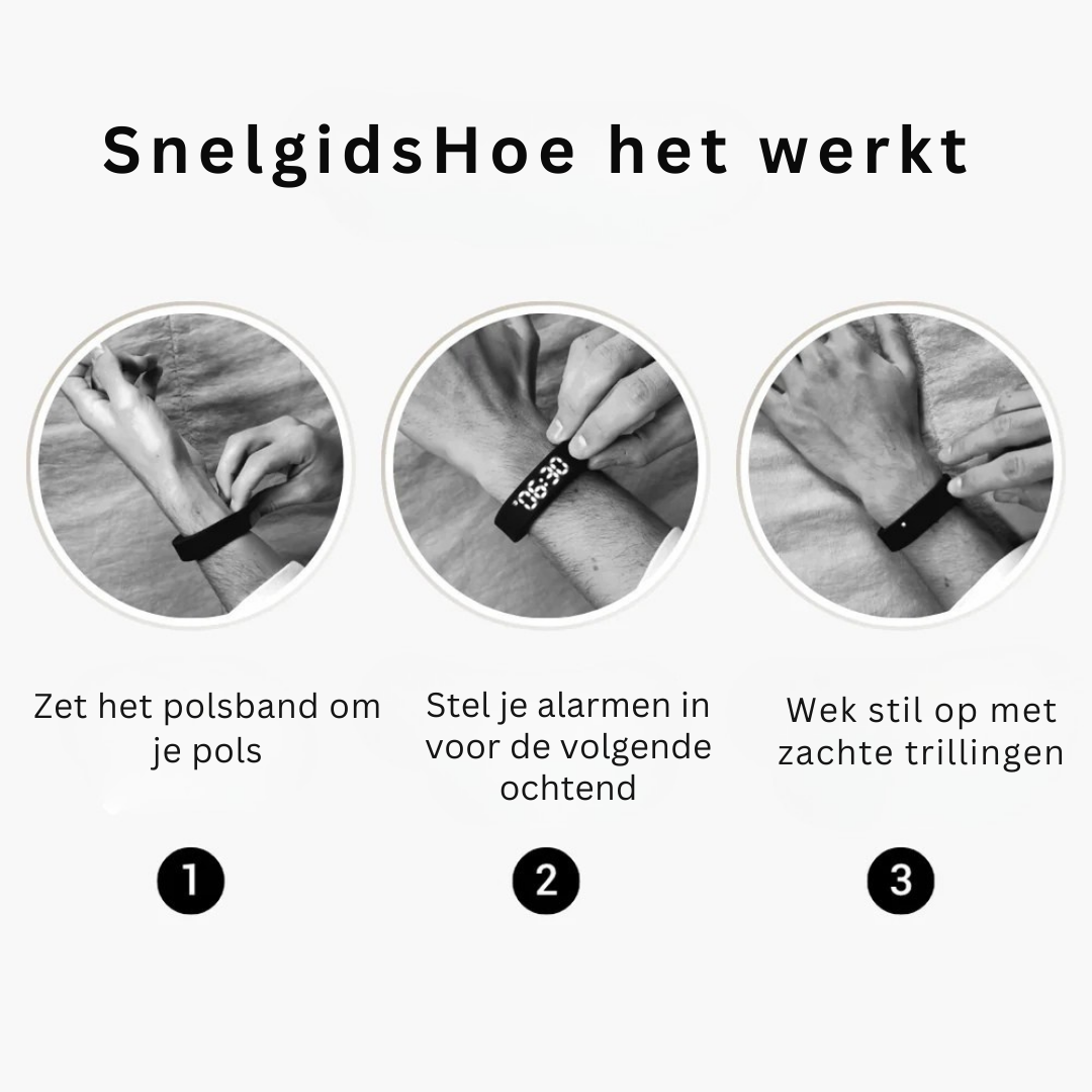 DreamPulse™ Lite - Geluidloze Polswekker met Vibratie