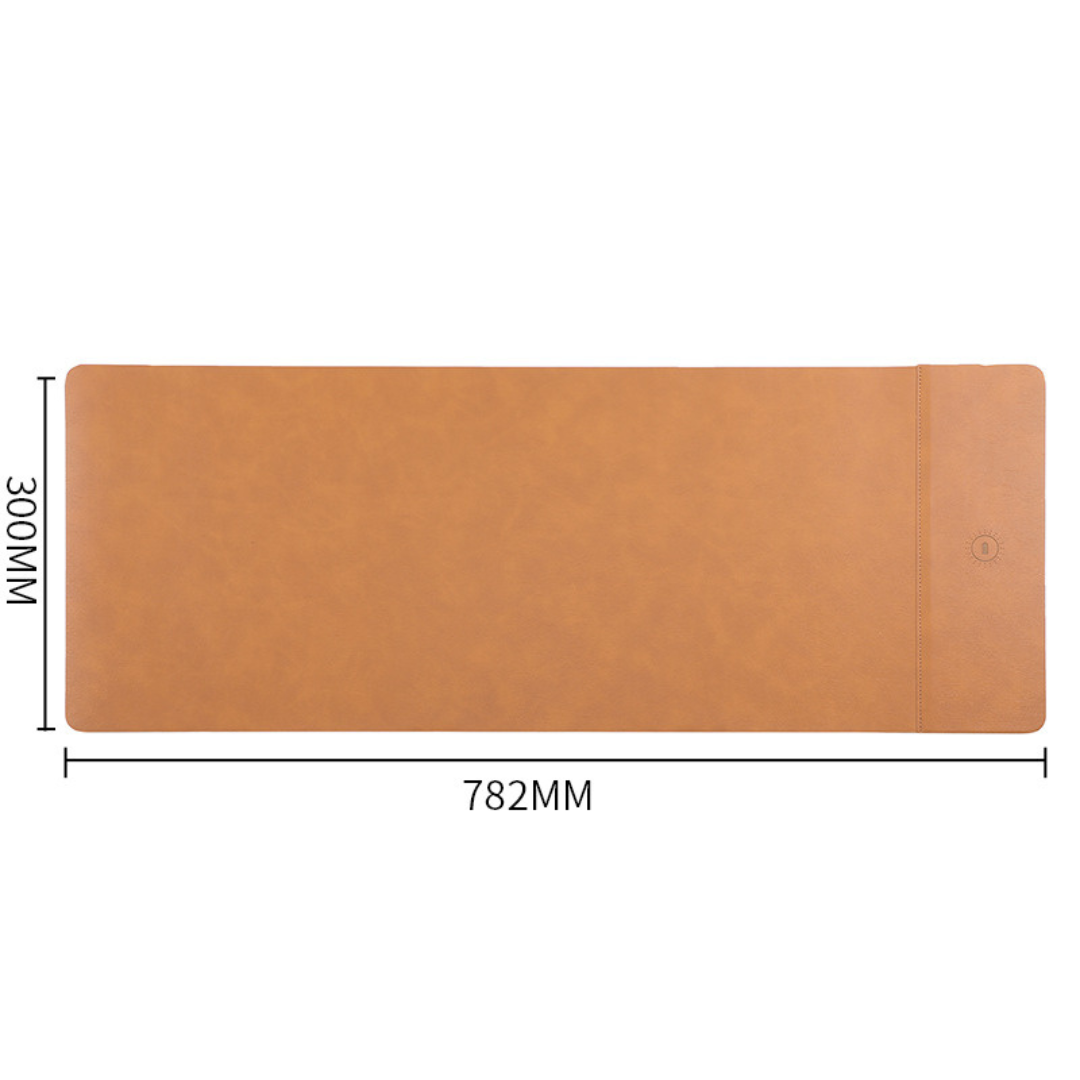 WorkMat™ Max – Premium Bureaulegger met Wireless Charging